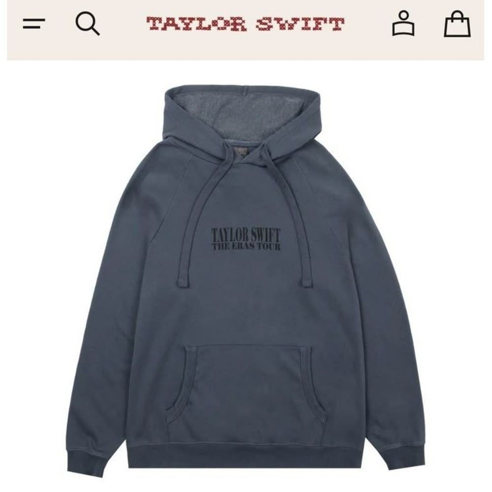 Taylor Swift The Eras Tour 2023 Hoodie‎ Washed Blue 4XL TS Concert Merch